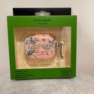 Kate Spade Floral AirPods Case with Pink and Blue Accents